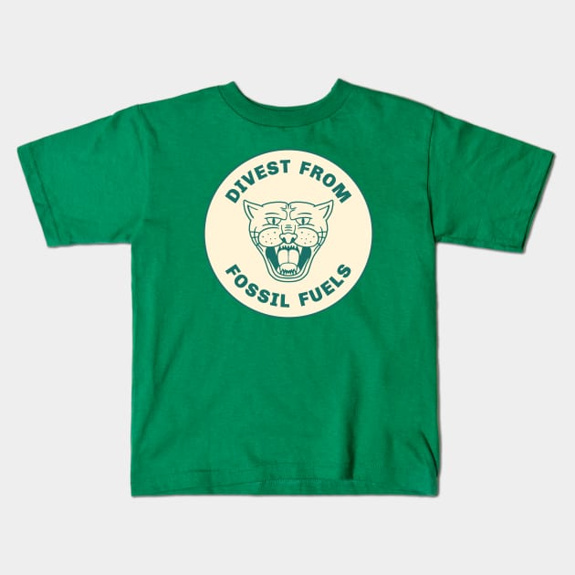 Divest From Fossil Fuels Kids T-Shirt by Football from the Left